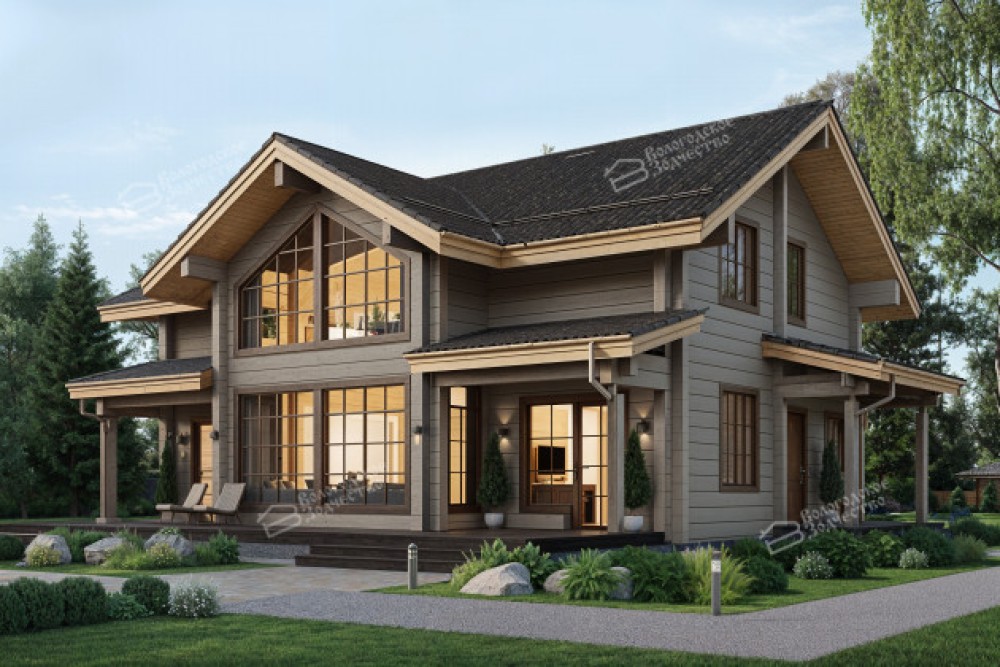 Дом из клееного бруса VZ-348